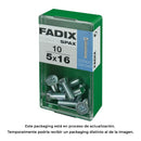 CAIXA S 10 UNID. PARAFUSO METRICO CP M 5X16MM FADIX