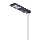 LUZ DE RUA SOLAR LED PRETA CONTROLÁVEL REMOTAMENTE