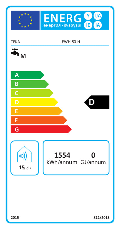 Teka EWH 80 H Horizontal/vertical Sem tanque (instantâneo) Sistem