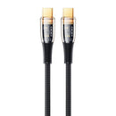 CABO USB-C USB-C REMAX EXPLORE, RC-C062, 1,2 M, 100 W, PRETO