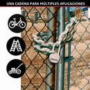 CORRENTE DE AÇO CEMENTADO COM REVESTIMENTO DE VINIL Ø8 MM X 1 M,