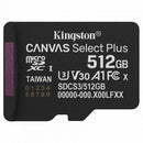 TARJETA DE MEMORIA KINGSTON CANVAS SELECT PLUS 512GB MICROSD XC C