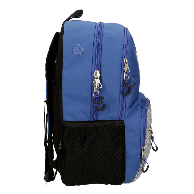 MOCHILA ESCOLAR PEPE JEANS DARREN 45CM AZUL