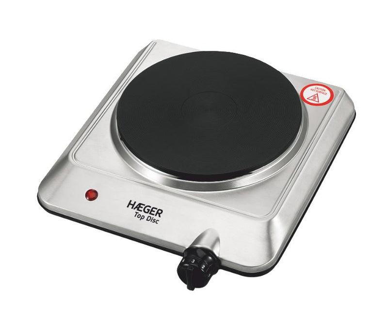 PLACA HAEGER EL.1500W.1Z.INOX-TOPDISC