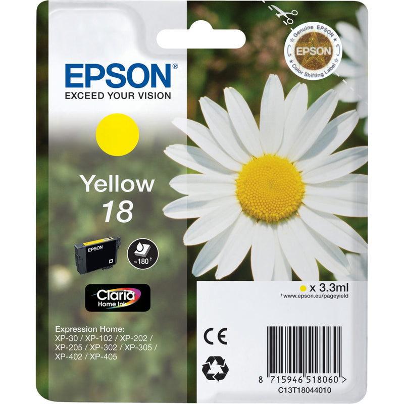 Epson Daisy Tinteiro Amarelo Série 18 Margarida Tinta Claria Home