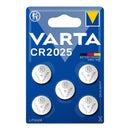 MICRO PILHA BOTÃO LITHIUM CR2025 3V VARTA (BLÍSTER 5 UNID.) Ø20,0