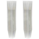 CONJUNTO DE 50 COPOS CULINÁRIA QUADRADOS DE PLÁSTICO 120ML