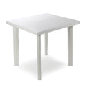 MESA QUADRADA PARA AO AR LIVRE. COR: BRANCO 80X75X72CM IPAE PROGA