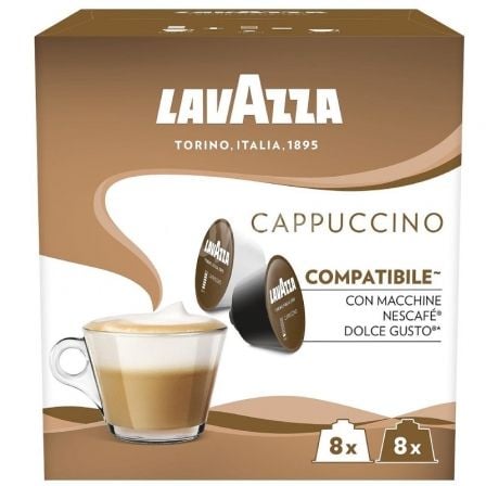 16 CÁPSULAS LAVAZZA CAPPUCCINO PARA MÁQUINA DE CAFÉ DOLCE GUSTO