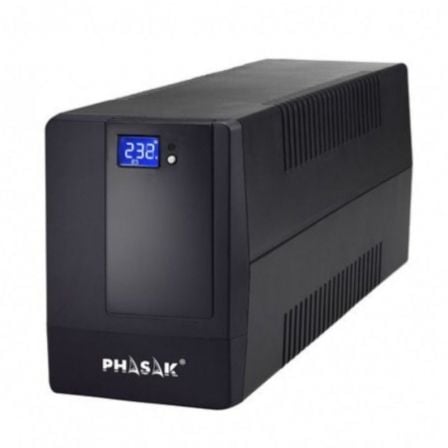 SAI LÍNEA INTERACTIVA PHASAK 1000 VA LCD 1000VA 4 SALIDAS FORMATO