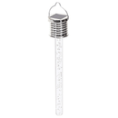 PINGENTE DE BOLHA DE AÇO INOXIDÁVEL LUZ AMBIENTE SOLAR LED 6500K