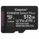 TARJETA DE MEMORIA KINGSTON CANVAS SELECT PLUS 512GB MICROSD XC C