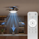 VENTILADOR DE TETO COM PÁS RETRÁTEIS, LED 3 CCT, MOTOR DC 28 W +