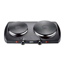 COZINHA ELETRICA PRETO 1400W 2 FOGOS CE/A13 EDM