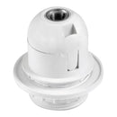 PORTA-LÂMPADAS TERMOPLÁSTICO, CORPO ROSCADO, E-27, BRANCO