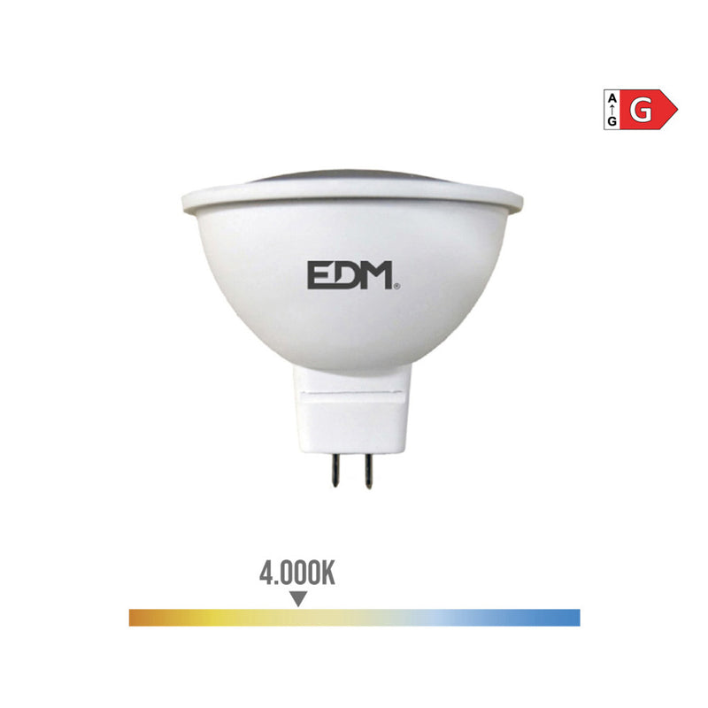 LÂMPADA DICROICA LED MR16 (GU5.3) 5W 12V 450LM 4000K LUZ DIA Ø5X5