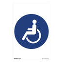 SINAL ´´OBLIGATORIO PERSONAS DISCAPACITADAS´´ (PVC 0,7MM) 30X40