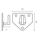 PLACA PARA FIXAÇÃO DE EXTINTOR ZINCO CG14 6KGS 91242 EDM