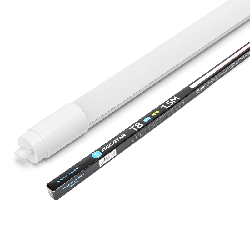 TUBO DE LUZ LED MEIO ALUMÍNIO MEIO PLÁSTICO T8 1,5M 24W