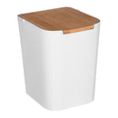 BALDE DO LIXO WC BAMBU BRANCO 5L COLEÇÃO ´´BALTIK´´