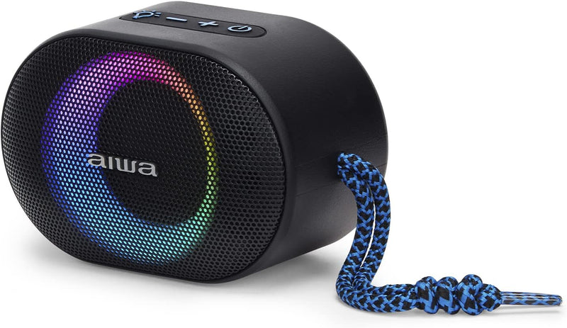 ALTAVOZ AIWA BST330BL 10W RGB MICROSD BLUE