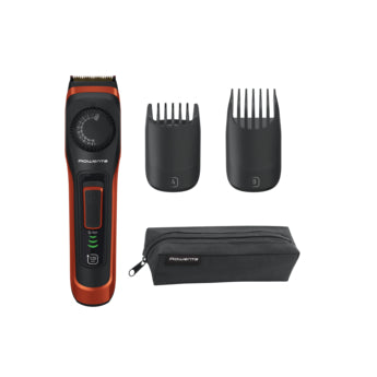 Rowenta Virtuo TN3800F4 aparador de barba Cinzento, Vermelho