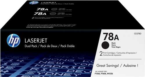 HP Conjunto Duplo de Toner LaserJet Original 78A Preto