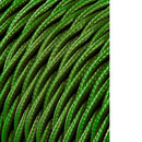 CABO TÊXTIL TRANÇADO 2X0,75MM C-18 VERDE 25M