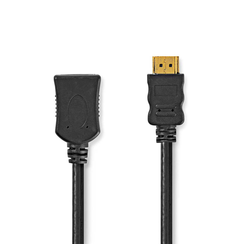 CABO HDMI DOURADO MACHO  FÊMEA 2.0 4K PRETO 5M