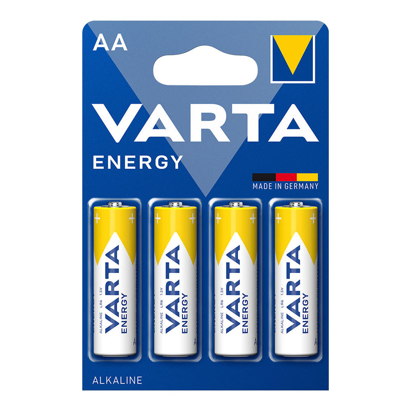 VARTA PILHAS ALCALINAS ENERGY LR06 AA BLISTER 4 UND