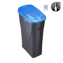 BALDE DE 25 LITROS ECOBIN COM TAMPA DE COR AZUL 24,5X36,5X51CM MO