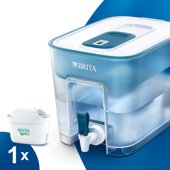 Brita Flow Filtro de água do distribuidor 8,2 l Azul, Transparent