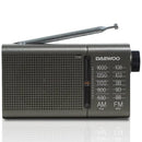 RADIO PORTÁTIL DAEWOO DW1035 A PILAS GRIS OSCURO