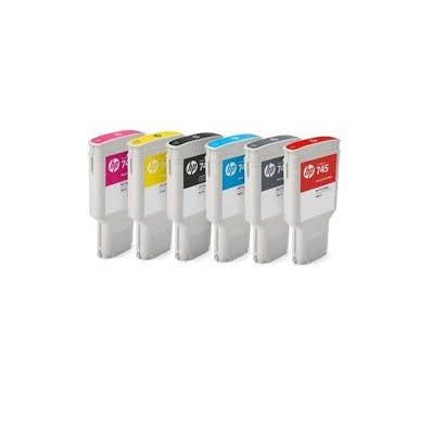 HP 745 300-ml DesignJet Cyan Ink Cartridge