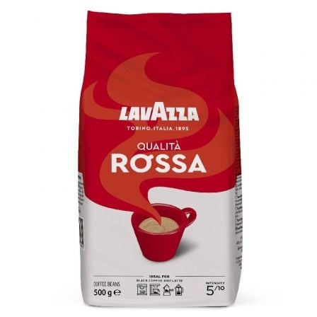 SACO DE GRÃO DE CAFÉ LAVAZZA QUALITÀ ROSSA 500G
