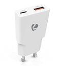 NEDIS CARREGADOR DE PAREDE RAPIDO 20W USB-A USB-C