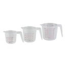 JOGO DE 3 JARRAS MEDIDORAS DE 250/500/1000ML