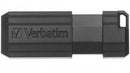 PEN VERBATIM 64GB USB 2.0 PINSTRIPE BLACK
