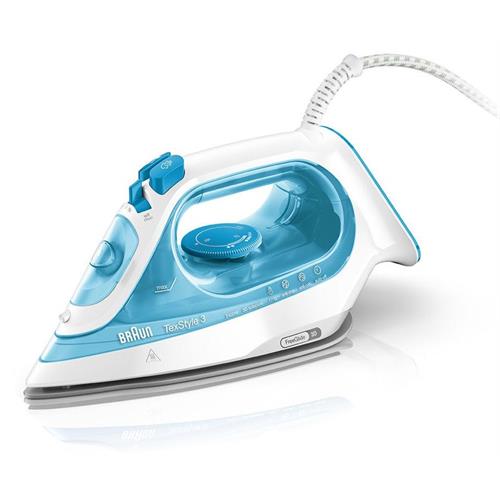 Braun TexStyle 3 Steam Iron SI 3053 Blue Base de cerâmica 2400 W