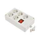 TOMADA DE SUPERFÍCIE BIPOLAR COM 5 TOMADAS COM T/TL 10/16A 250V C