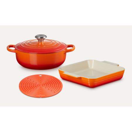 LE CREUSET - SET 3 PEÇAS VULCANICO G1000010901