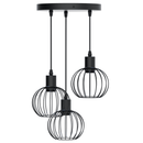 LUMINÁRIA PENDENTE DE FERRO (SEM FONTE DE LUZ) E27*3