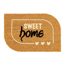 TAPETE 100% CÔCO, FLOQUEADO DESIGN SWEET HOME, 60 X 40 CM