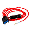 KIT CORDÃO TRANÇADO 2M 2X0,75M 120 + 80CM VERMELHO
