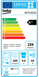 MÁQUINA DE SECAR ROUPA BEKO B5T43233 9KG BRANCA