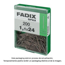 CAIXA M 200 UNID. PREGO MOLDURA AÇO 1,1X24MM FADIX