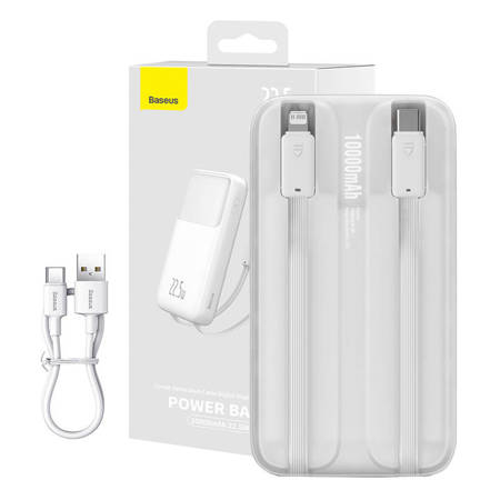 POWERBANK BASEUS COMET 10000MAH, 22.5W (BRANCO)