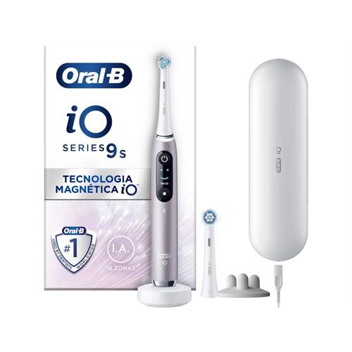 Oral-B iO 9S Adulto Escova de dentes rotativa oscilante Rosa, Bra