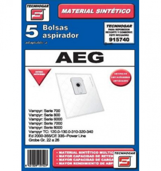 BOLSA ASPI.TECNHOGAR AEG 915740