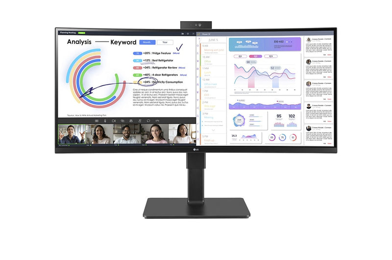 LG 34BQ77QC-B monitor de ecrã 86,4 cm (34") 3440 x 1440 pixels U